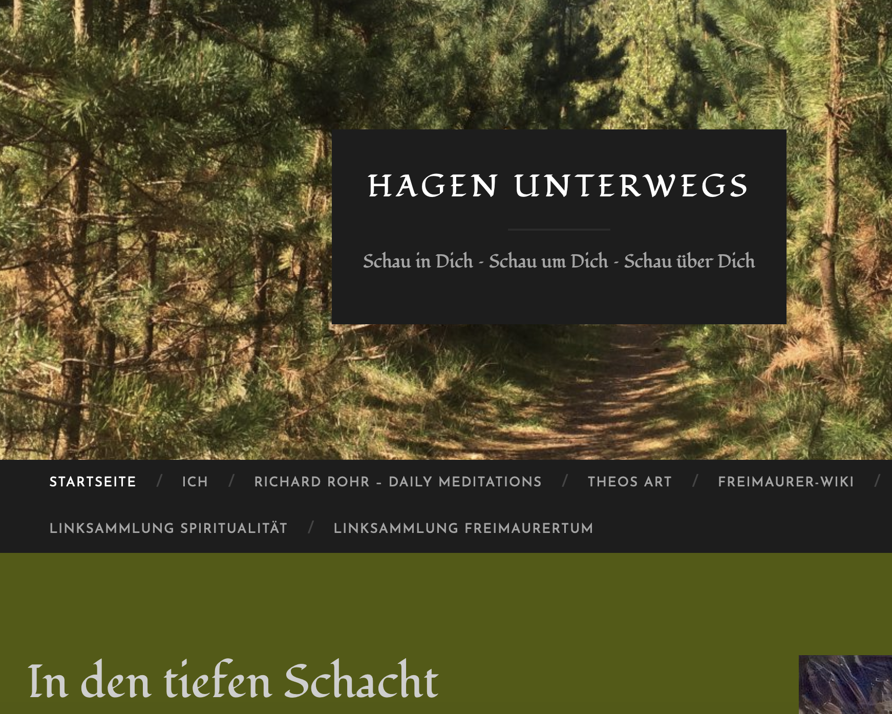 Hagens Blog, spirituell, Spiritualität, Freimaurer, Loge,